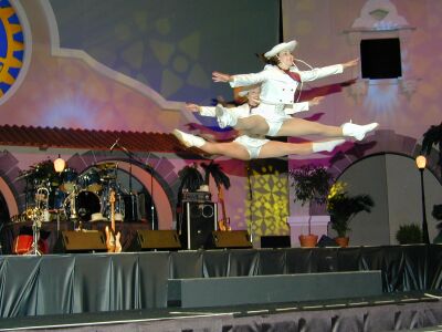 Entertainment was varied for over an hour