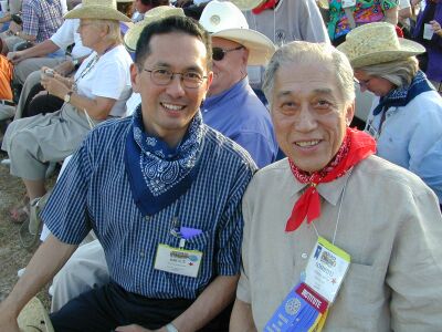 A Japanese Director of Rotary became a rodeo fan that Tuesday night in Welfare, TX